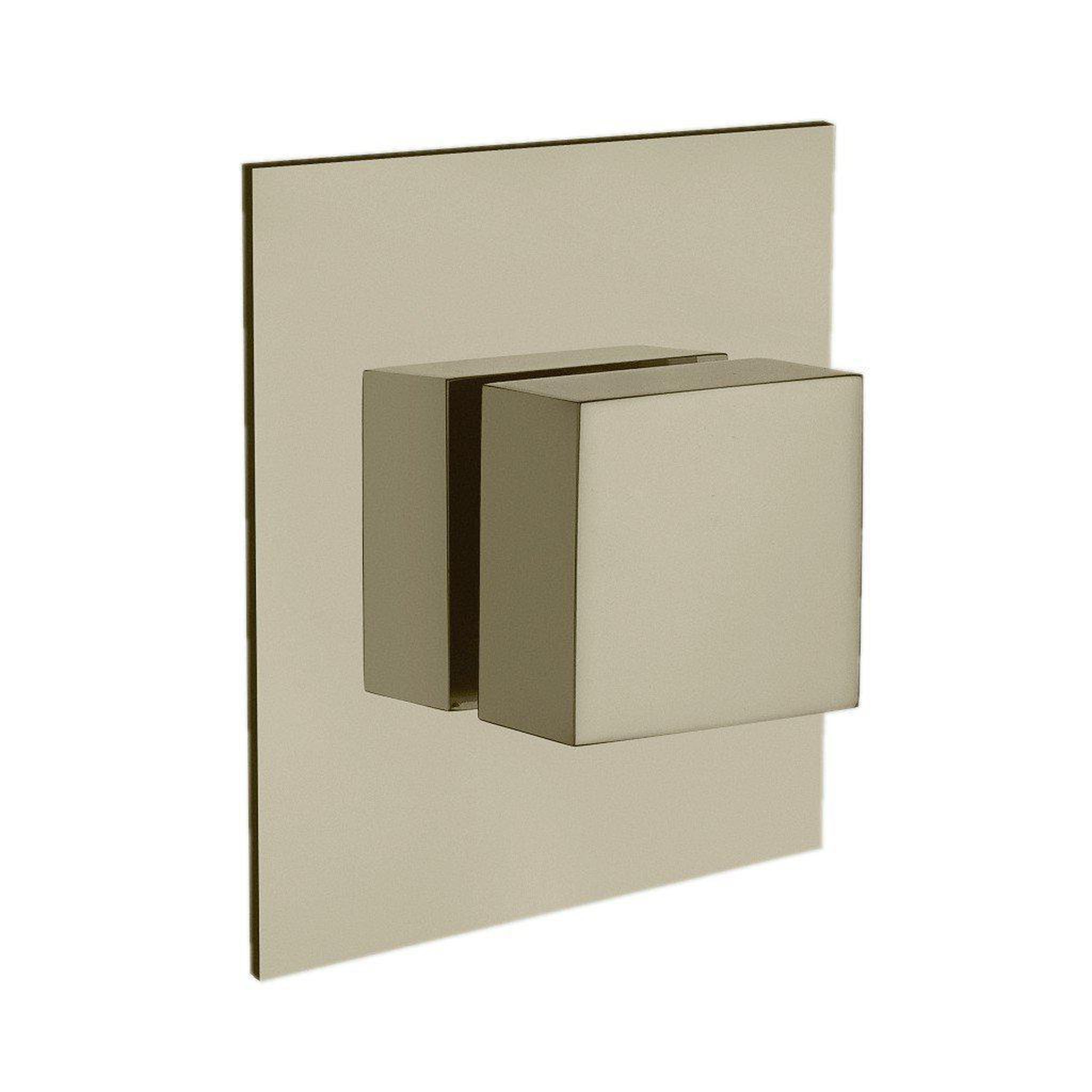 LaToscana by Paini, LaToscana Quadro Brushed Nickel 3-Way Diverter Trim