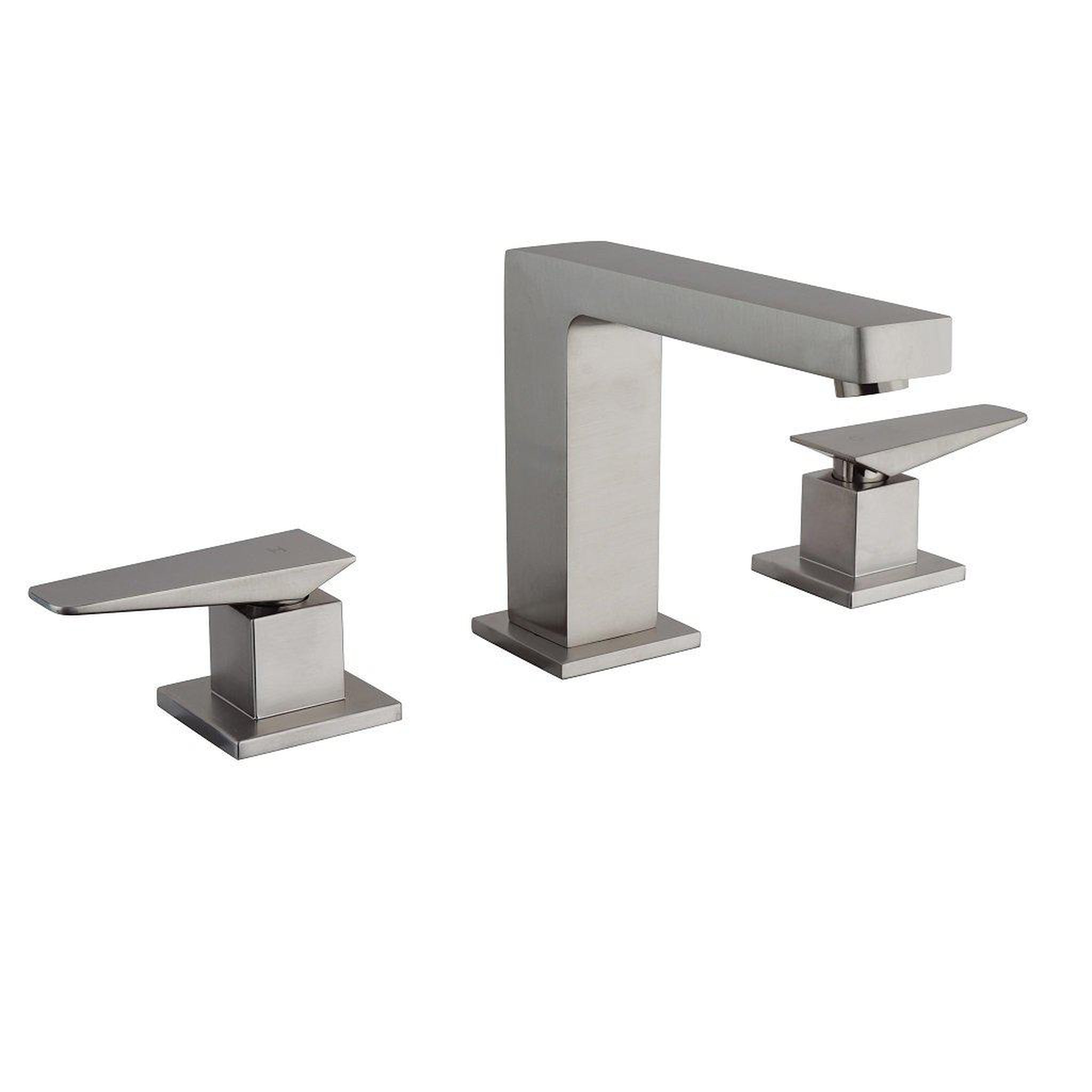 LaToscana by Paini, LaToscana Quadro Brushed Nickel Widespread Lavatory Faucet With Lever Handles