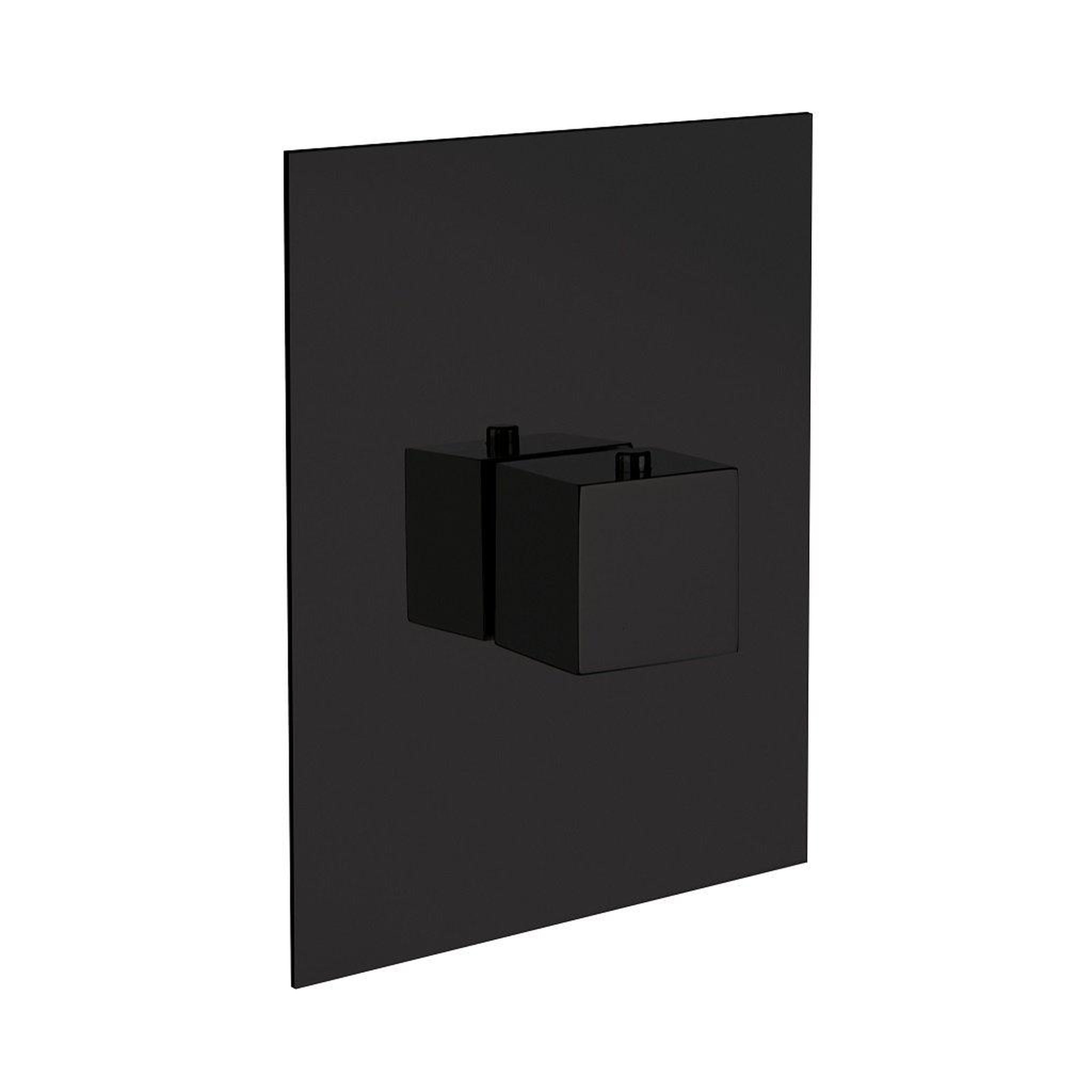 LaToscana by Paini, LaToscana Quadro Matt Black 3/4" Thermostatic Trim