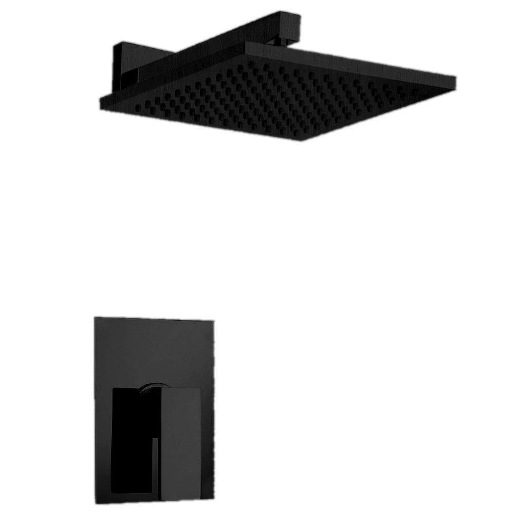 LaToscana by Paini, LaToscana Quadro Matt Black Pressure Balance Shower Kit