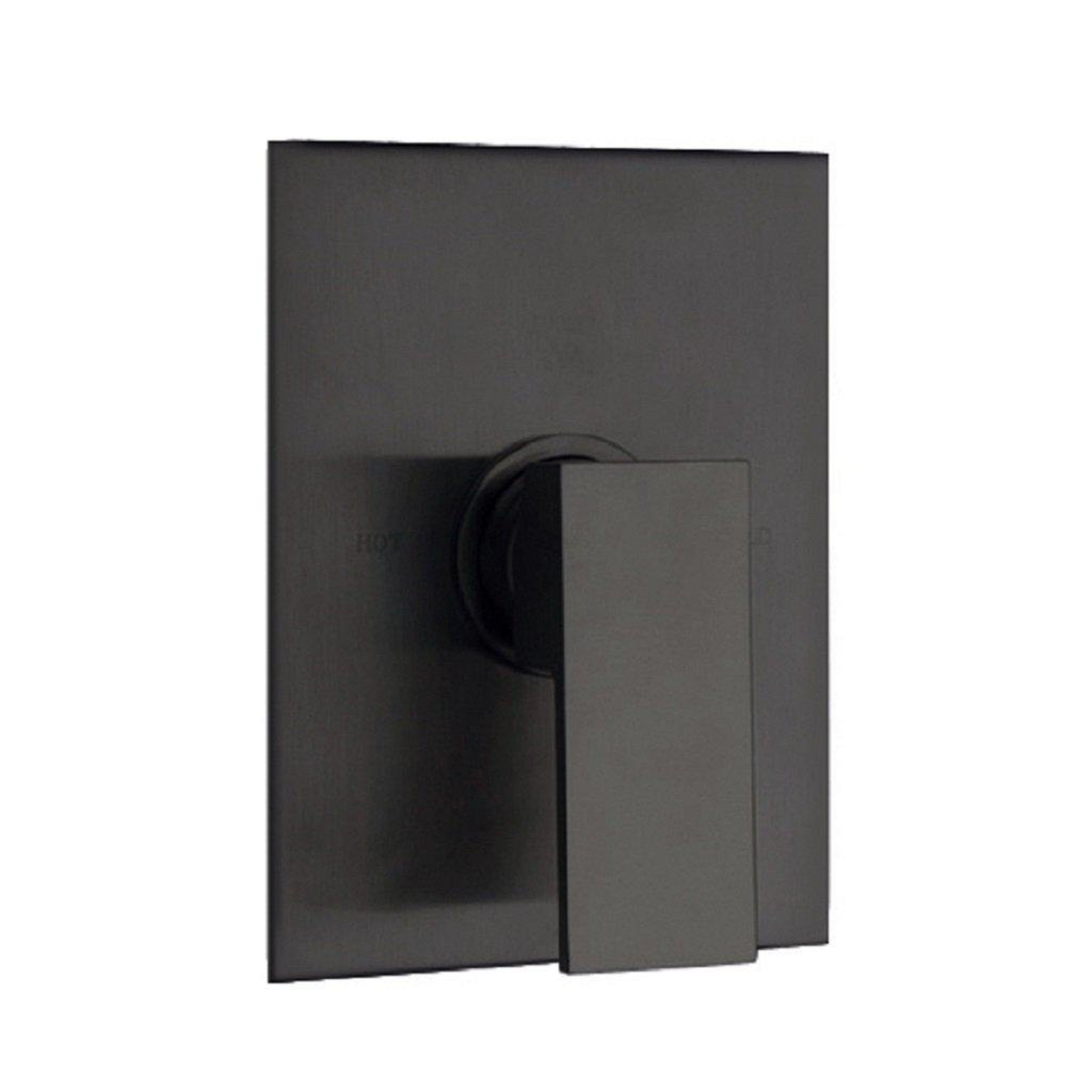 LaToscana by Paini, LaToscana Quadro Matt Black Pressure Balance Shower Set Trim