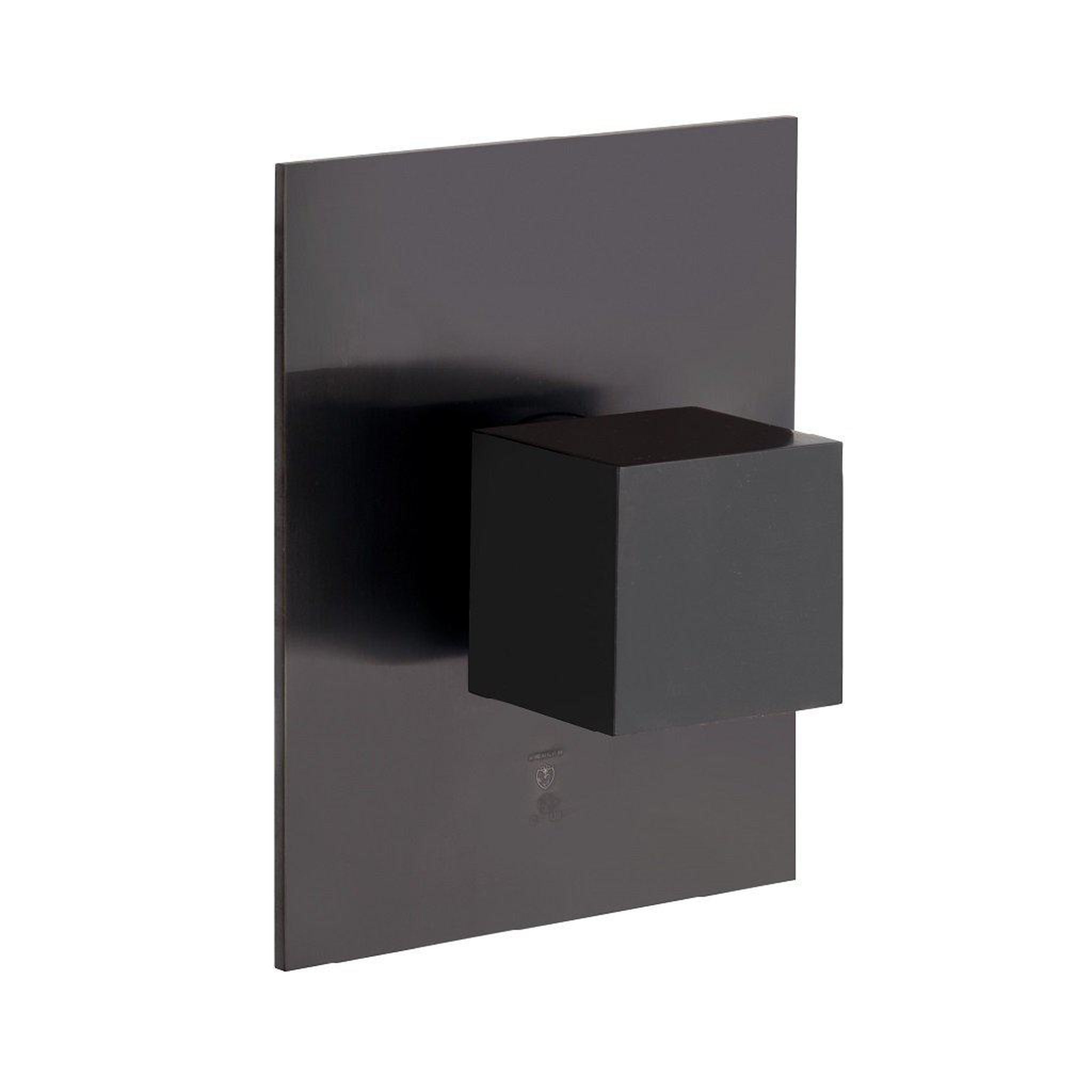 LaToscana by Paini, LaToscana Quadro Matt Black Volume Control Trim