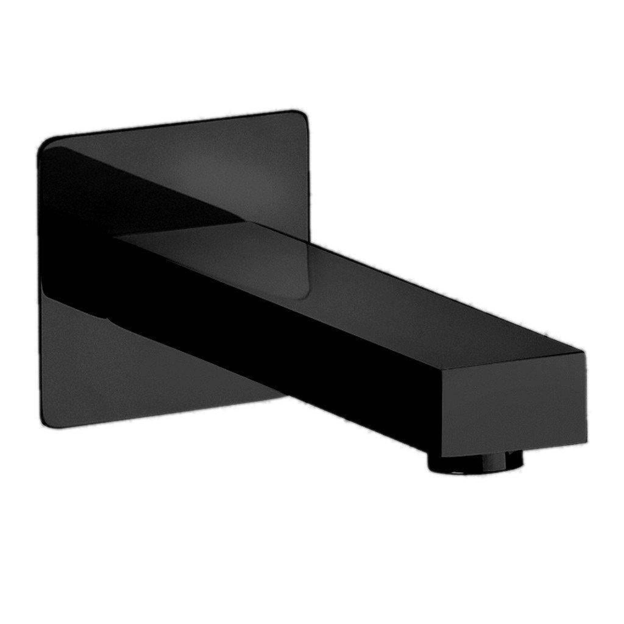 LaToscana by Paini, LaToscana Quadro Matt Black Wall-Mounted Tub Spout