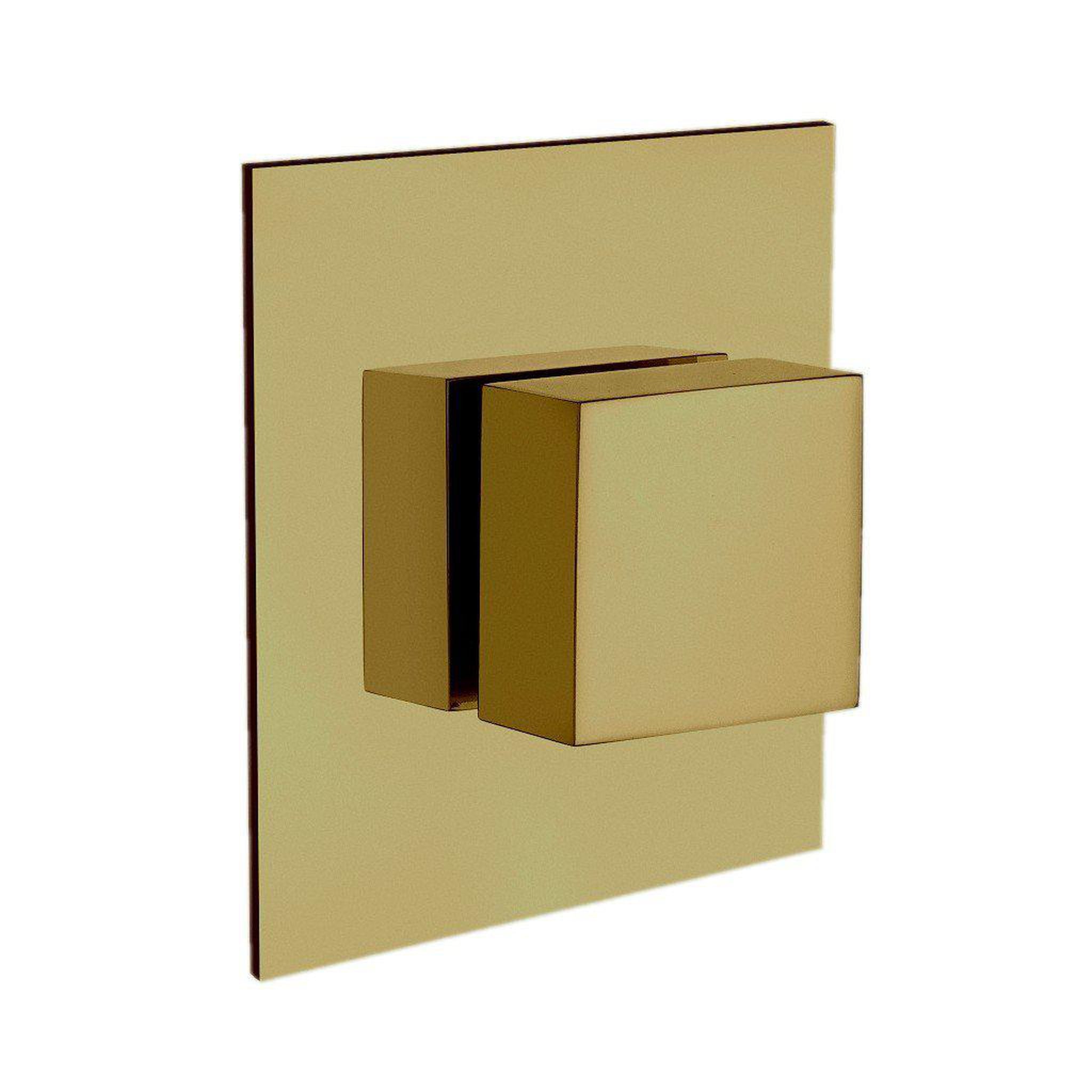 LaToscana by Paini, LaToscana Quadro Matt Gold 3-Way Diverter Trim