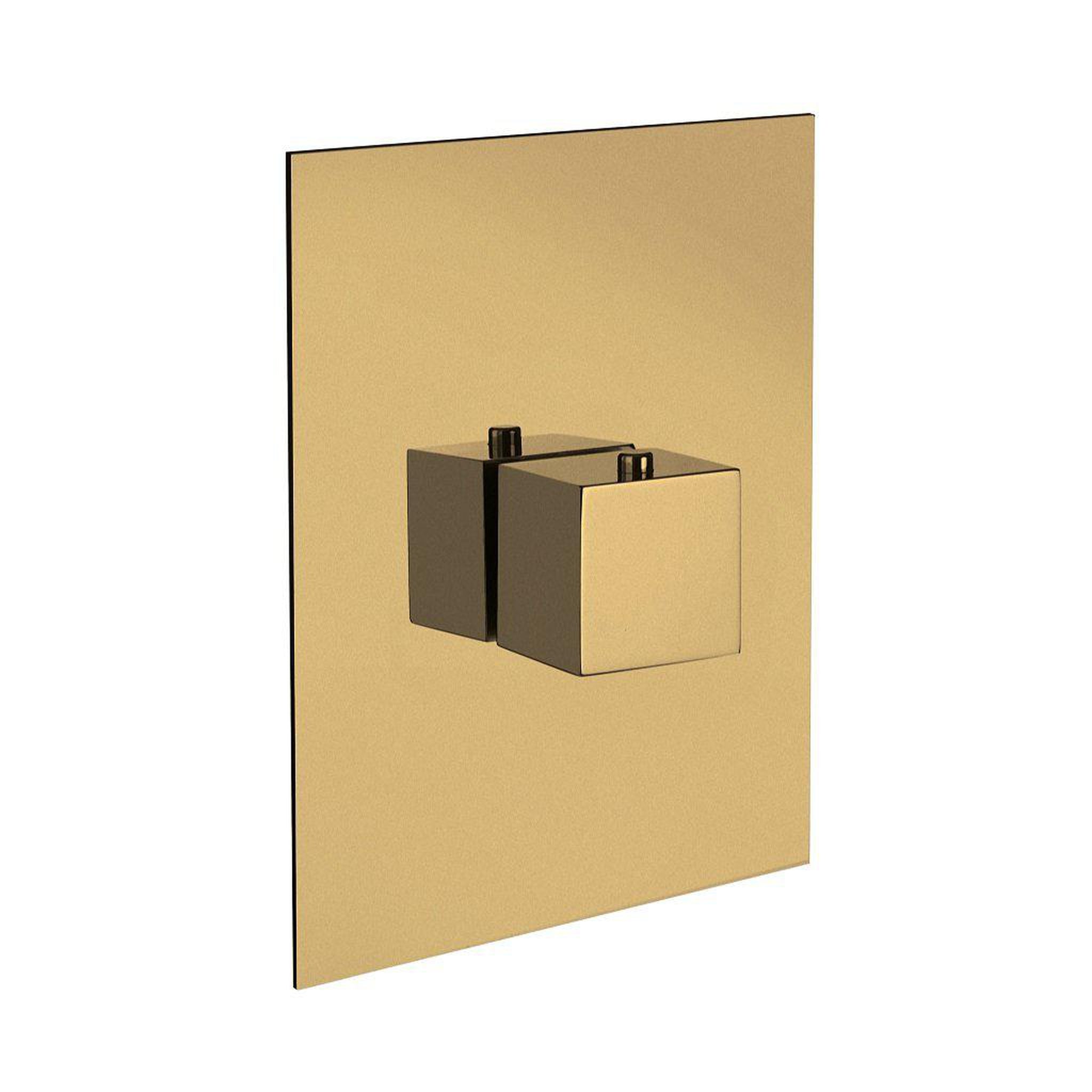 LaToscana by Paini, LaToscana Quadro Matt Gold 3/4" Thermostatic Trim