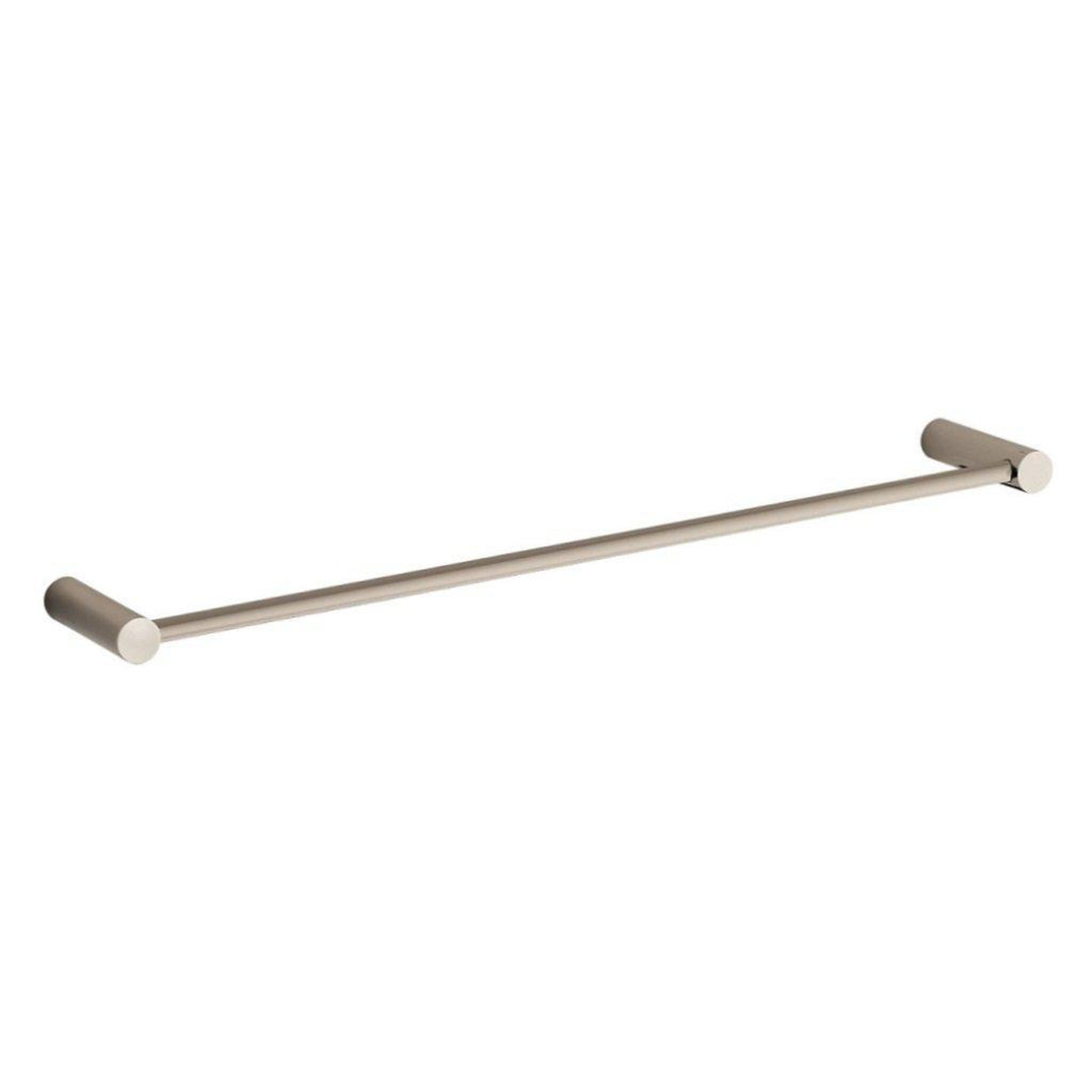 LaToscana by Paini, LaToscana Round 18" Brushed Nickel Wall-Mounted Towel Bar