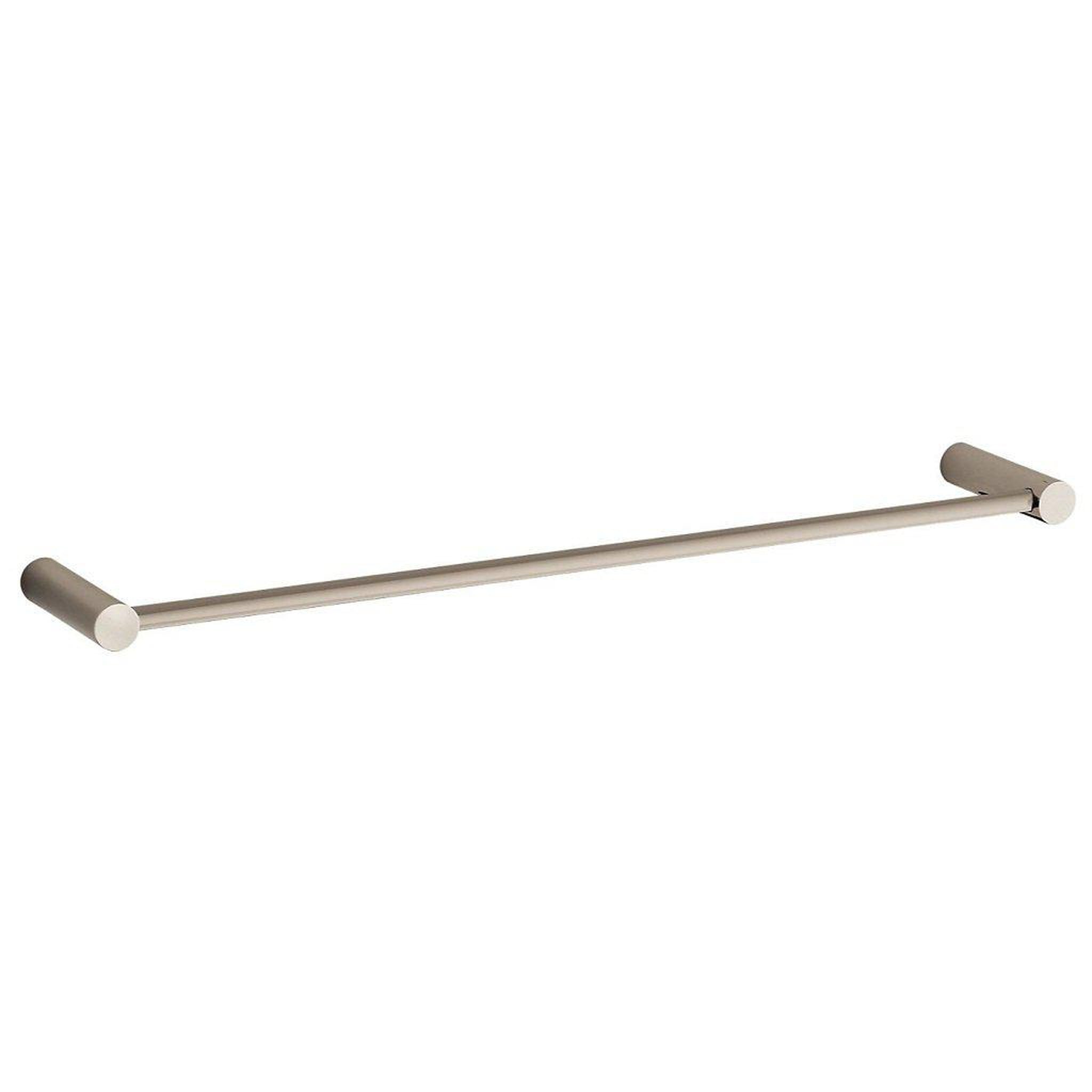 LaToscana by Paini, LaToscana Round 24" Brushed Nickel Wall-Mounted Towel Bar