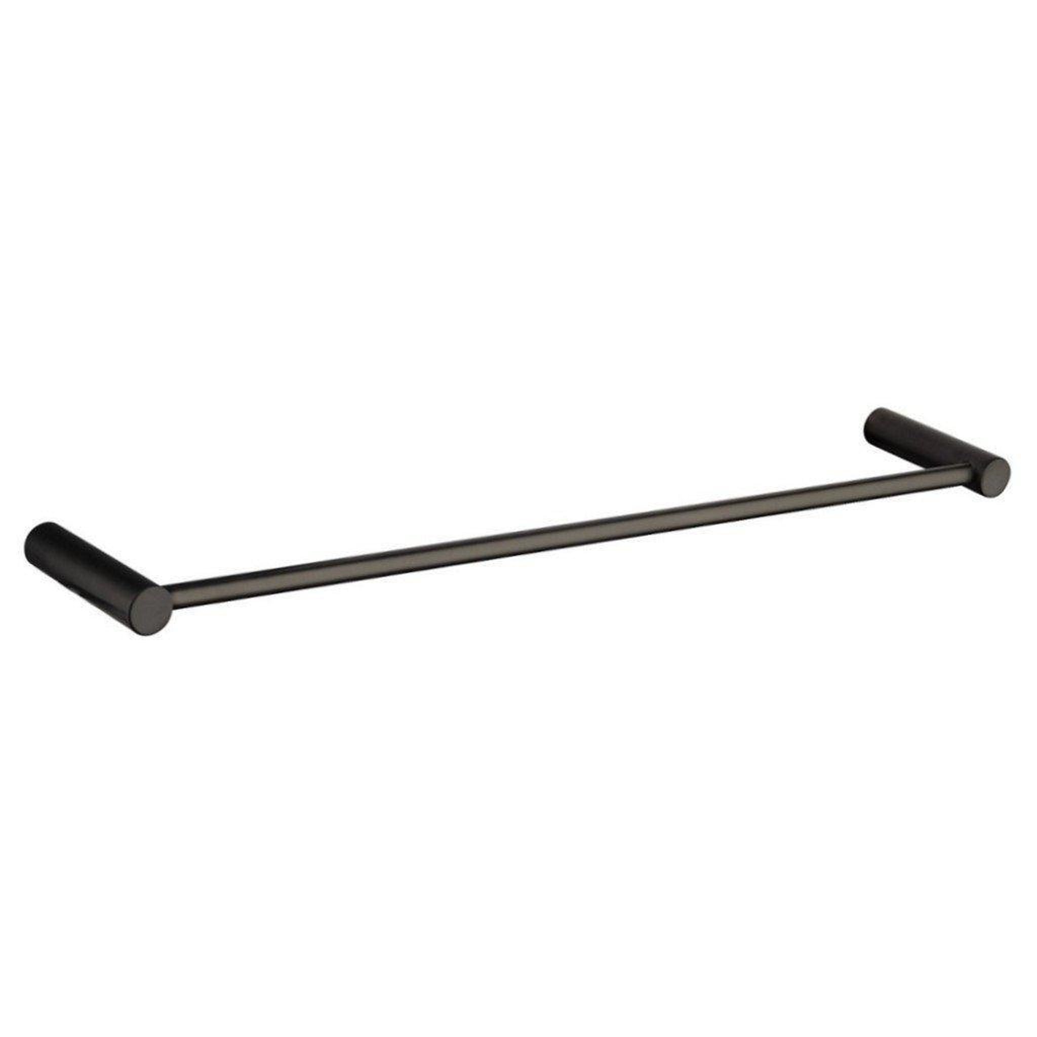 LaToscana by Paini, LaToscana Round 24" Matt Black Wall-Mounted Towel Bar