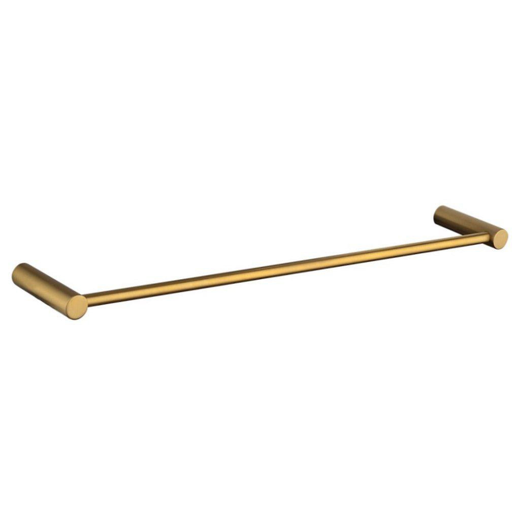 LaToscana by Paini, LaToscana Round 24" Matt Gold Wall-Mounted Towel Bar