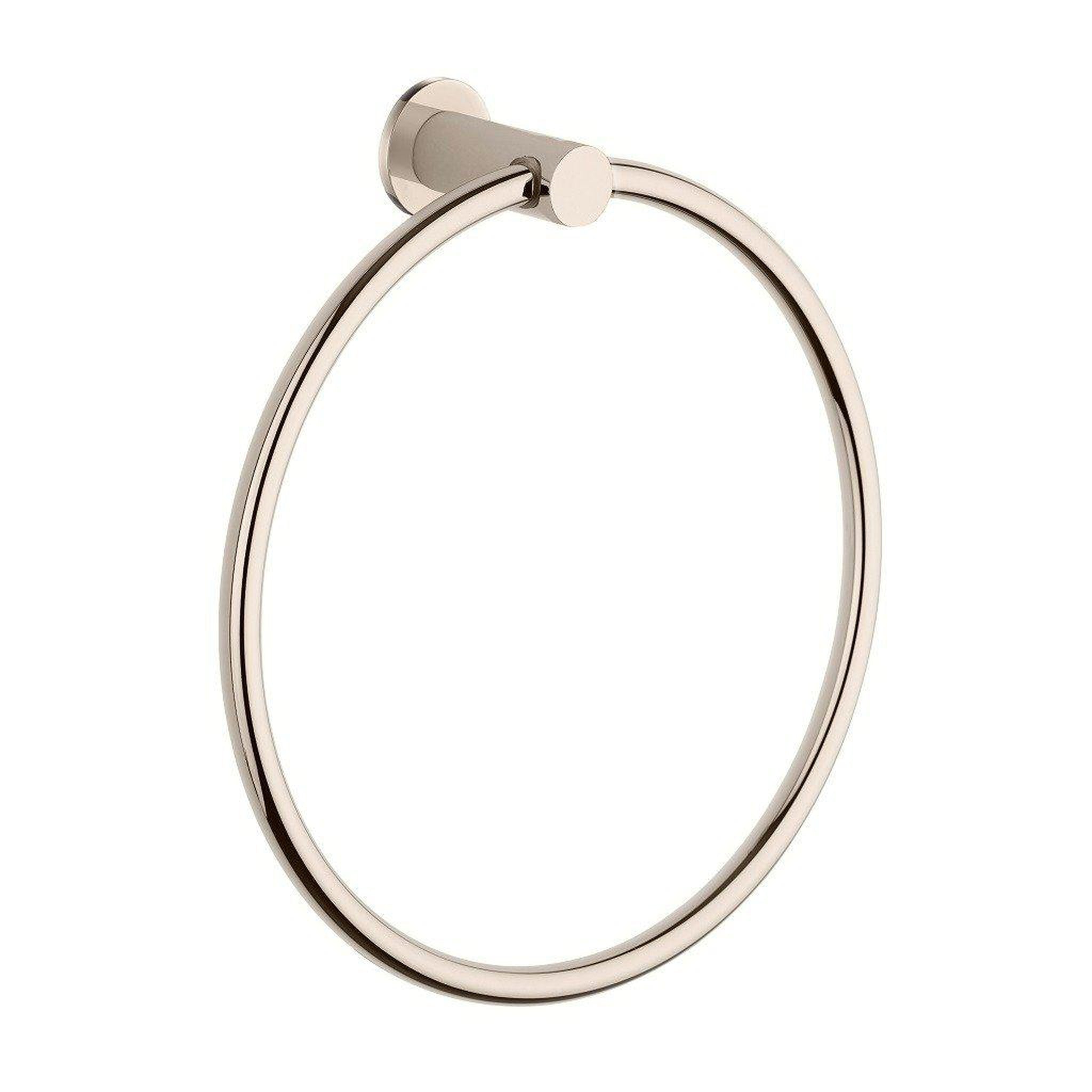 LaToscana by Paini, LaToscana Round Brushed Nickel Wall-Mounted Towel Ring