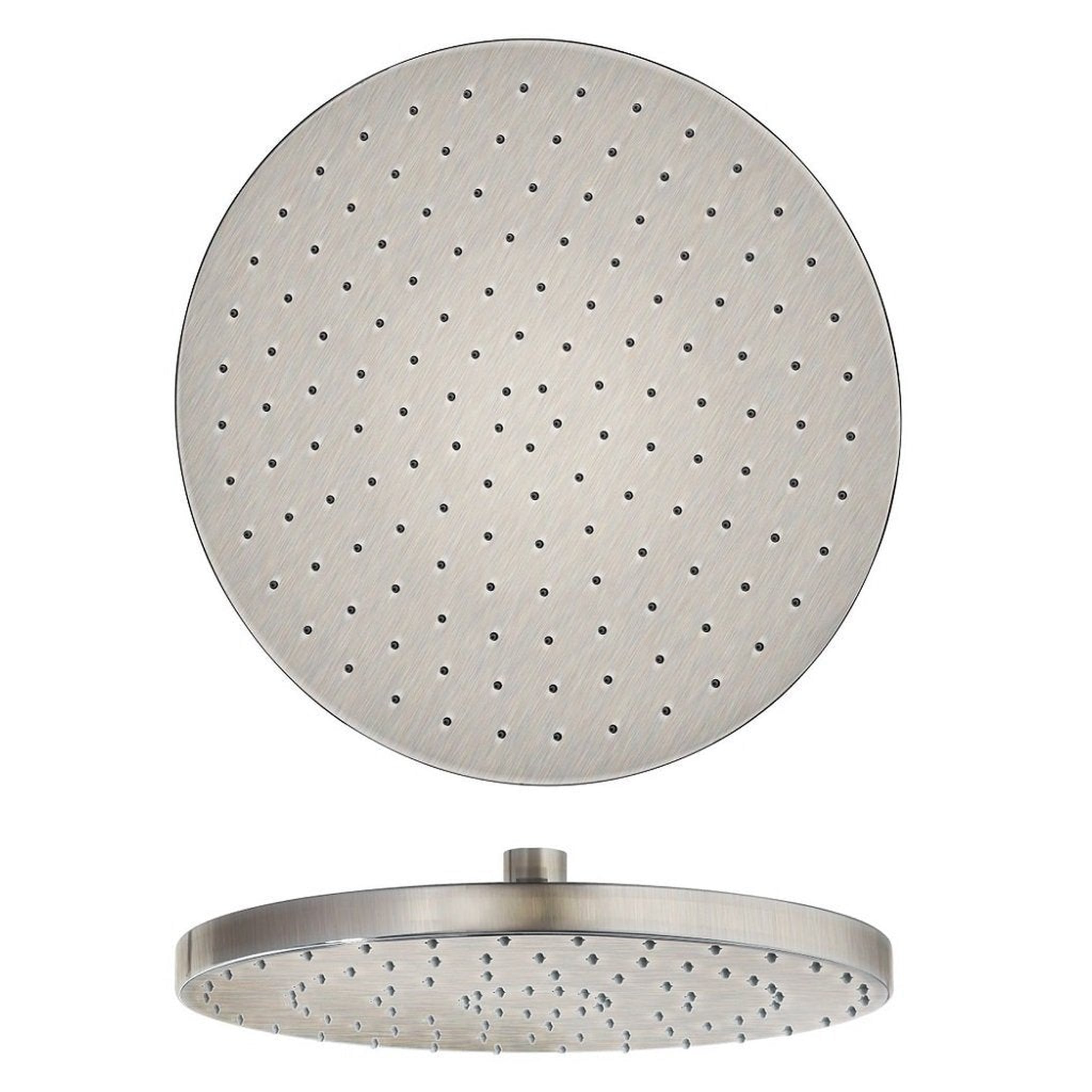 LaToscana by Paini, LaToscana Shower Line 10" Round Brushed Nickel Brass Shower Head