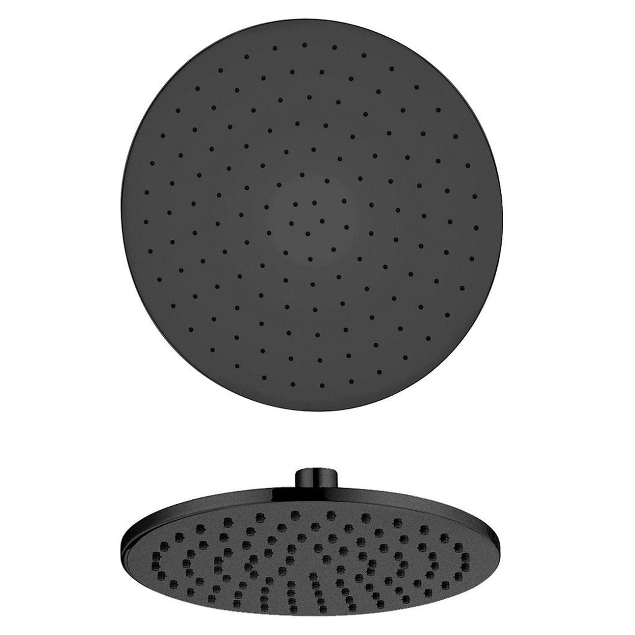 LaToscana by Paini, LaToscana Shower Line 10" Round Matt Black Brass Shower Head